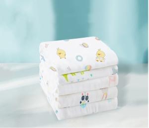 Quality Grade A Multilayer Crepe Cotton Gauze Fabrics Saliva Towel For Babies wholesale