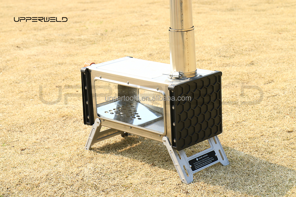 General Outdoor Environment Small Stainless Steel Wood Burning Stove with Chimney Pipe