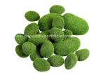 20pcs Fake Moss Rocks Faux Moss Stones For Garden Micro Landscape