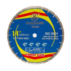 Quality 14 Inch Diamond Concrete Saw Blade 350mm Diamond Cutting Disc For Metal wholesale