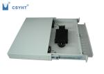 Drawer Type 12 Port Fiber Optic Patch Panel 19 Inch 1U Height With Splice
