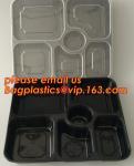 Disposable Plastic Blister Food Tray,Wholesale customized black disposable