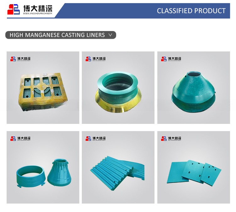 Wear-Resistant Casting Feed Cone for HP500 Cone Crusher Spare Wear Parts
