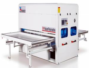 Quality 2 Working Tables Negative Membrane Press Machine For Kitchen Cabinet wholesale