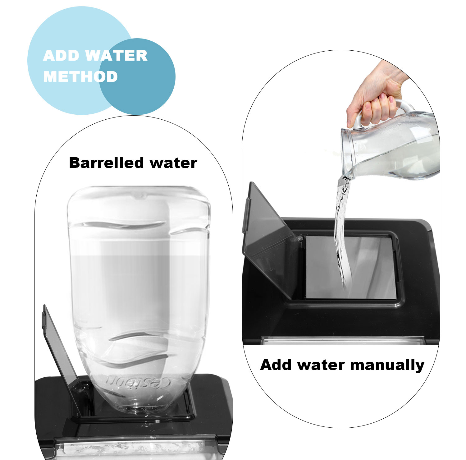 Stainless Steel 20kg Mini Portable Ice Cube Block Making Automatic Countertop Ice Machines for Commercial Home Food Beverage