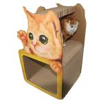 Castle Cardboard Cat Scratcher Bed House Scratching Houses Cozy Space Multiple