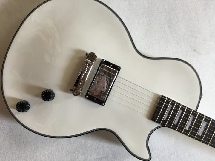 Best Price Wholesale new lp Custom Shop white Electric Guitar one p90 pickup China lp Guitar Factory Free Shipping