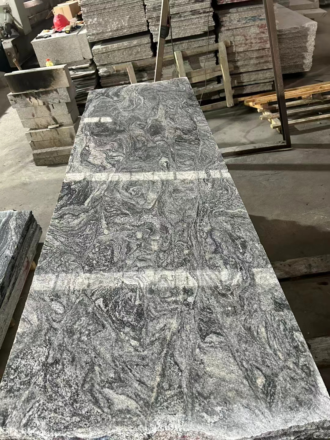 Natural Grey Granite Slab for Stairs and Floors A Modern Twist on Natural Fantasy