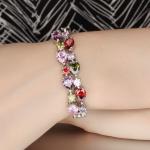 Gorgeous Cubic Zirconia Bracelet for Women Gold Plated Tennis Bracelet