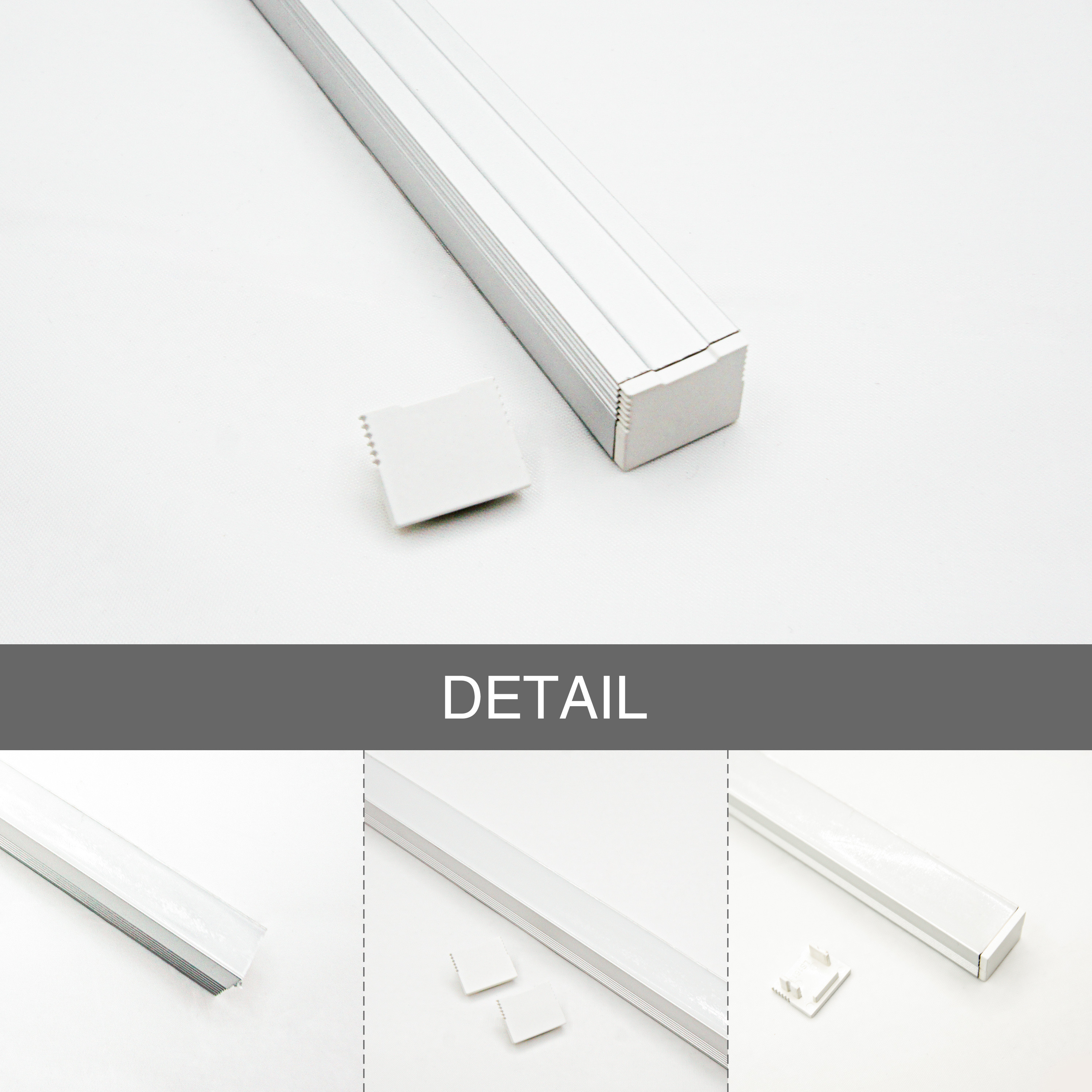Surface Recessed 16x13mm LED Aluminum Profile For LED Strip Lights