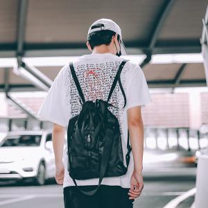 Quality Harajuku high school students backpack rope simple Joker bundle mouth multi-purpose backpack wholesale