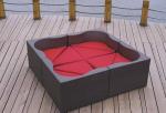 5pcs modern rattan sofa furniture
