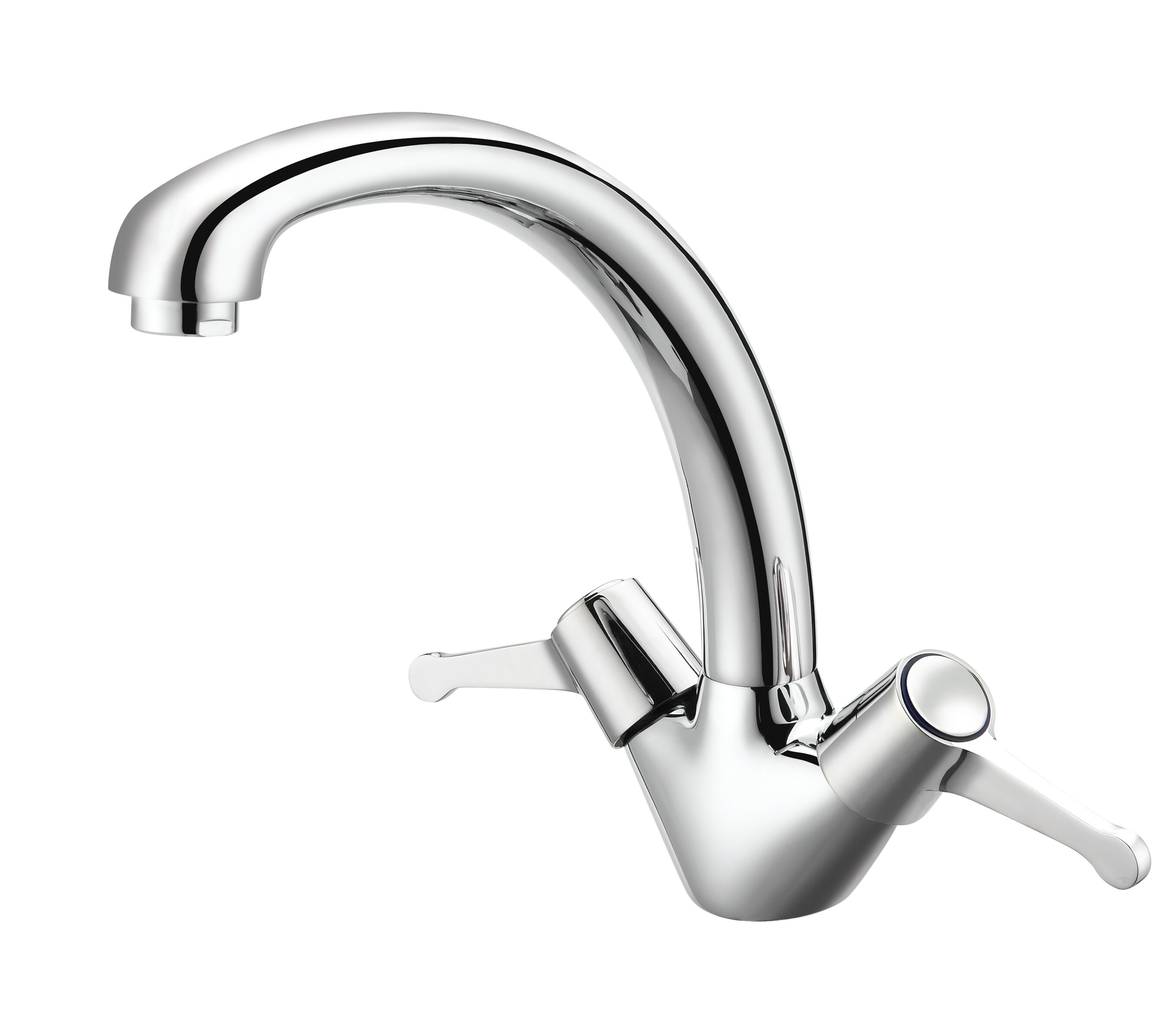 Durable Contemporary Washroom Two Handle Faucet Rust Proofing