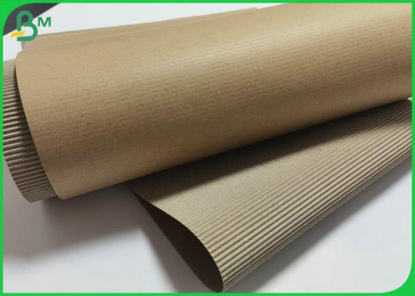Cheap Nature Brown 2 Layer E Fluting Corrugated Kraft Liner Board Sheets For Sleeve for sale