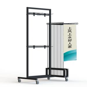 Quality Advertising Sign Flag Metal Display Stand 12 Yard Floor Standing wholesale