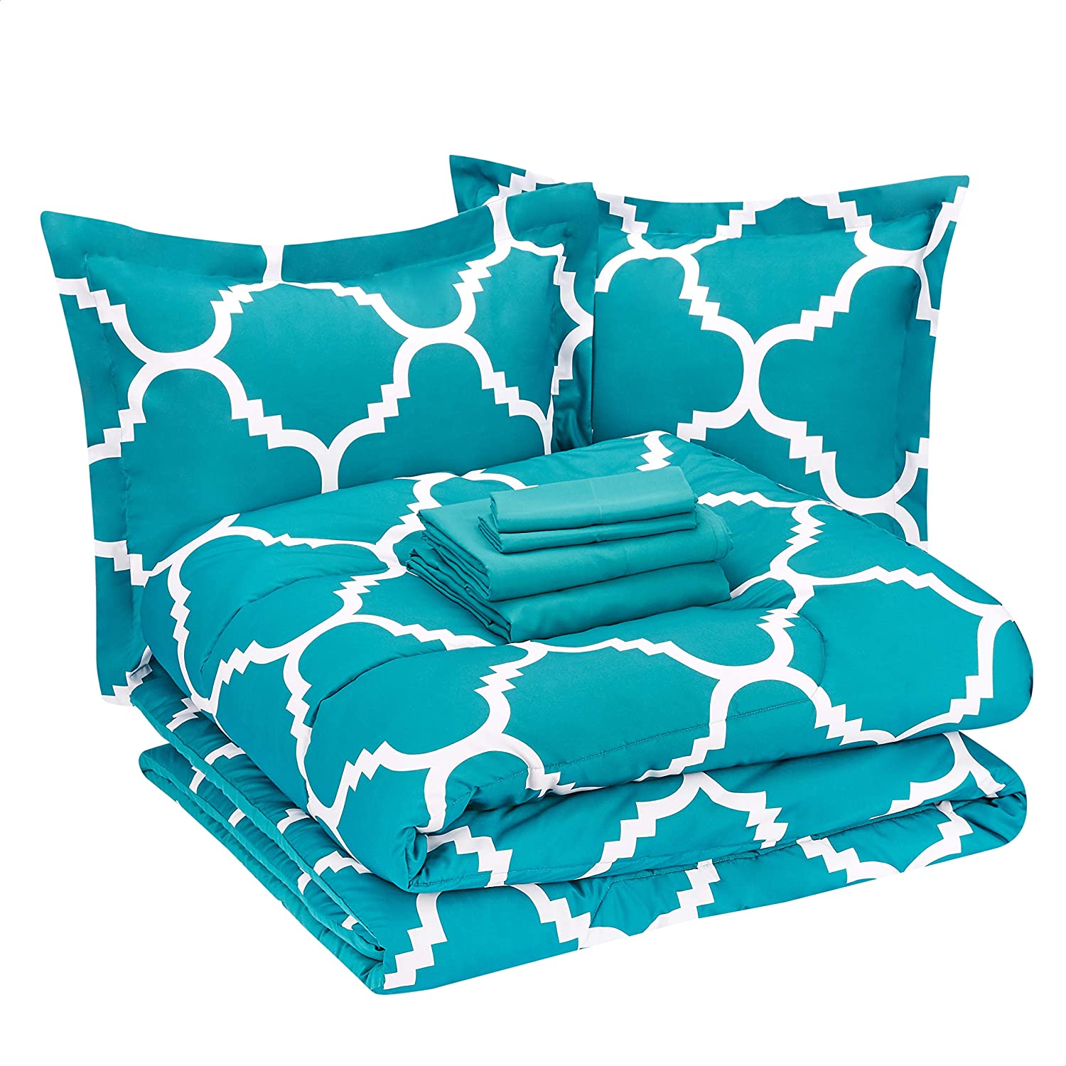 Europe Style Lightweight Microfiber Bed-In-A-Bag Comforter Set with Durable Stitching