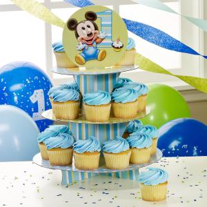 Quality Printable Cardboard Party Cupcake Stand , 3 Tiered Cupcake Display Stand wholesale