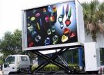 3 Sides Electronic Full Color Outdoor Message Boards , DIP346 LED Sdvertising