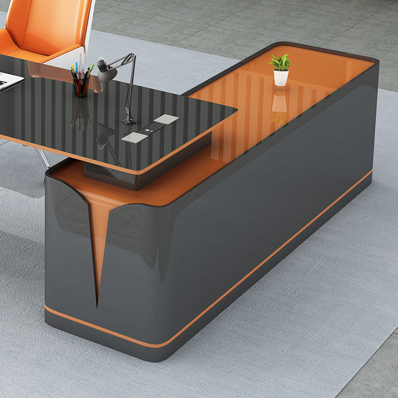 Create a Professional Workspace with Baking Paint L-shaped Executive Office Desk