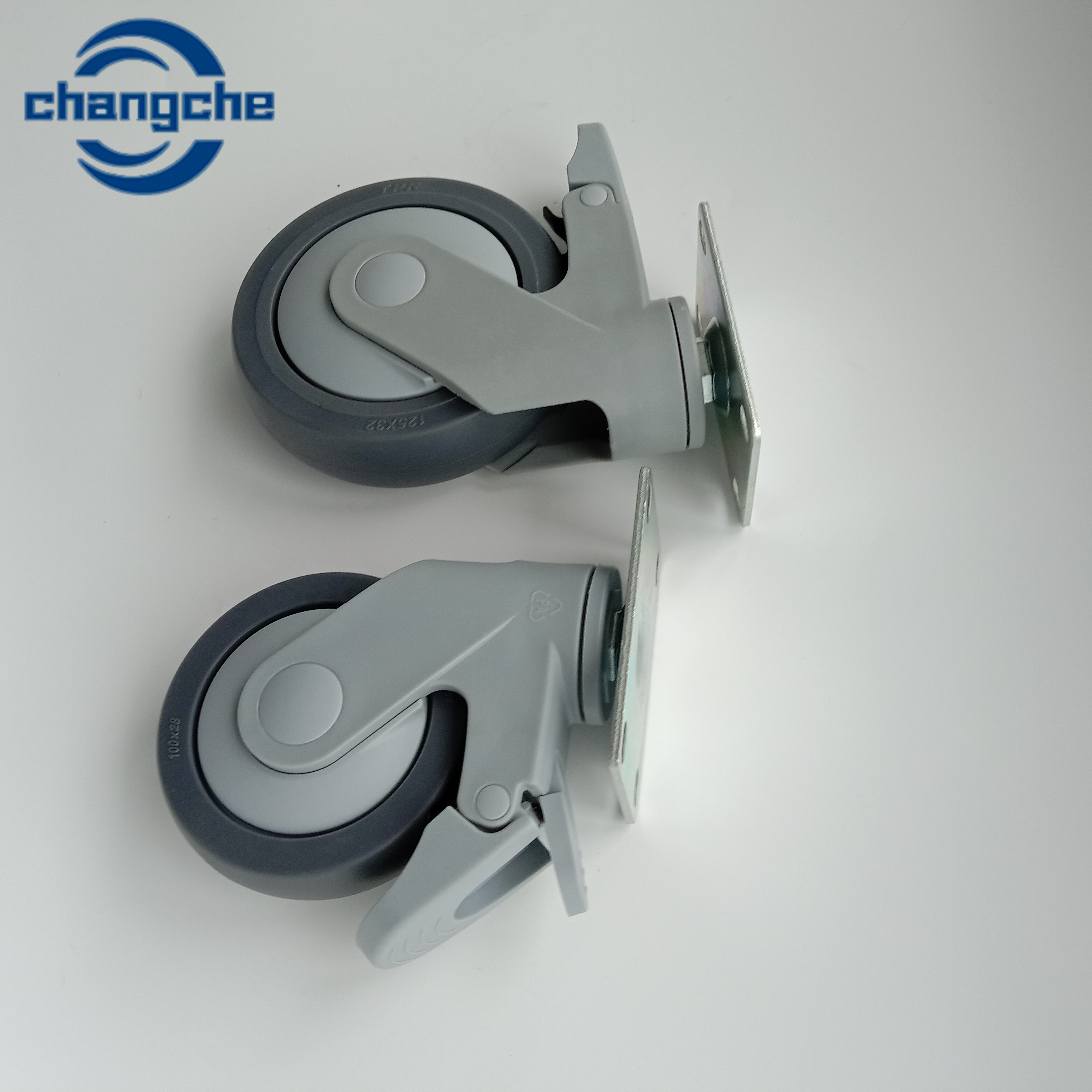 Improved Mobility Hospital Bed Wheels 2.5 Inch Hub Length Rotation Medical Caster