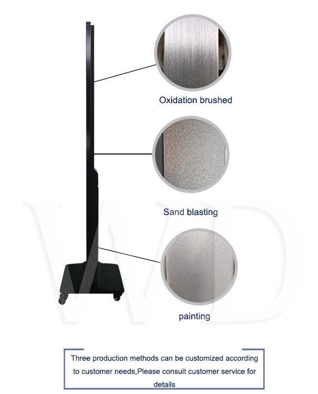 Movable Weatherproof 32 inch Digital Signage Enclosure Floor standing