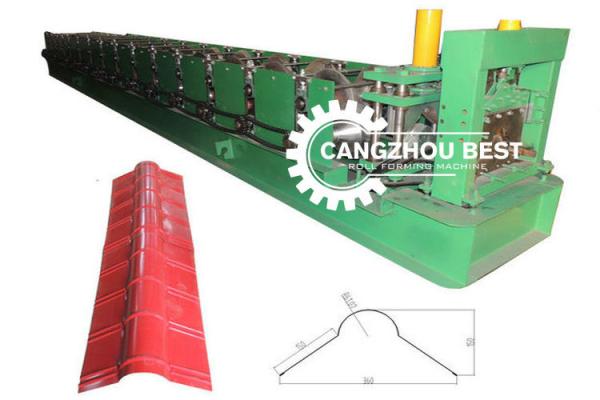 Color Steel Steel Profile Material Thickness 0.25-0.6mm Steel Roofing Ridge Cap