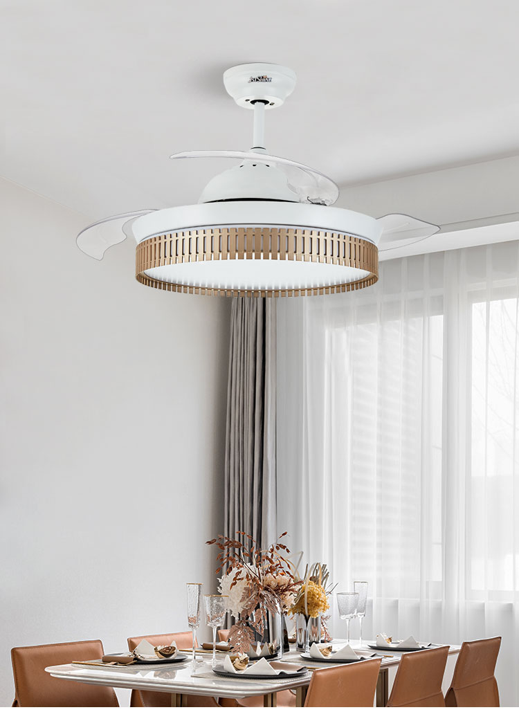 16. No Noise OEM Decorative Lighting Ceiling Fan with Dimmable Function and 3 Blades