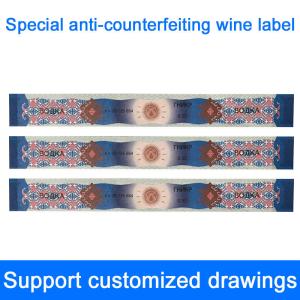Quality Custom Self Adhesive Wine Label Stickers Anti Counterfeiting wholesale