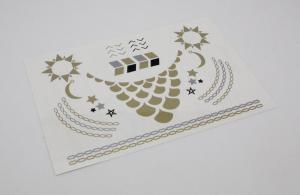 Quality Flash Tattoos - Metallic Gold / Silver Jewelry Tattoos wholesale