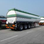 50 -55Cbm Stainless Steel Tanker Semi Trailer , 3 Axle Gasoline / Diesel Fuel