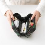 Personalized Custom Cosmetic Bags , Printed Floral Waterproof Travel Toiletry
