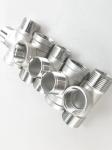 Sanitary Stainless Steel 3 Way Male Threaded Tee Pipe Fittings with Casting