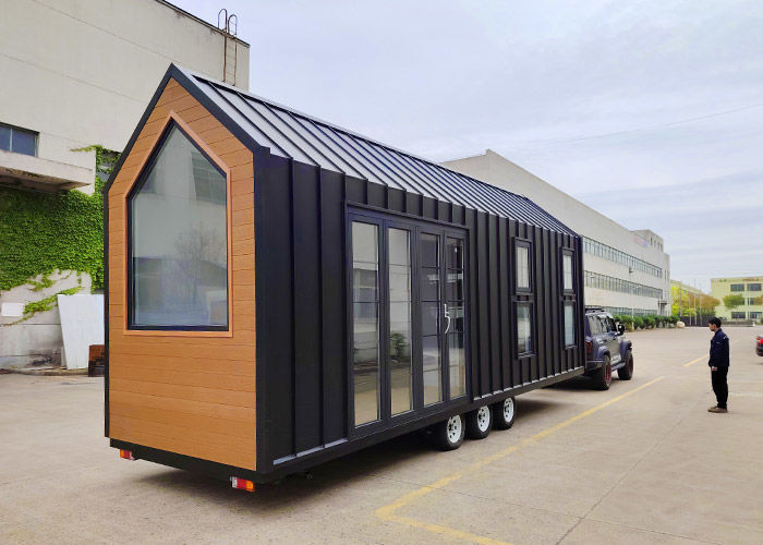 Prefab Modular Home Tiny House On Wheels / Trailer House For Camping Ready To Ship