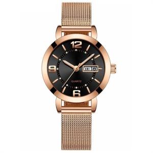 Quality Calendar Waterproof Business Women Watch Japan Movt Womens Quartz Watch 3ATM wholesale