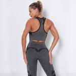 Camo back seamless bra shock-proof gather high-intensity sports underwear