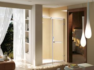Quality Aluminum Profile Bathtub Glass Door Sanitary Grade Shower Door LB05-008 wholesale