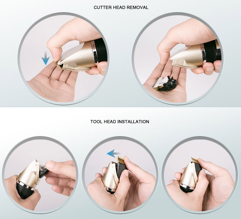 1500mA Battery Pets Hair Trimmer Cordless Dog Clippers Rechargeable Ceramic Blade