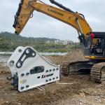 220mm Bush Kinger Sspsc Rock Air Pecker Hydraulic Hammer Breaker For Excavator