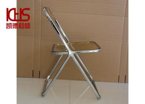Quality Nordic Fashion Foldable Crystal Plastic Chair Transparent Acrylic Dining Chairs wholesale