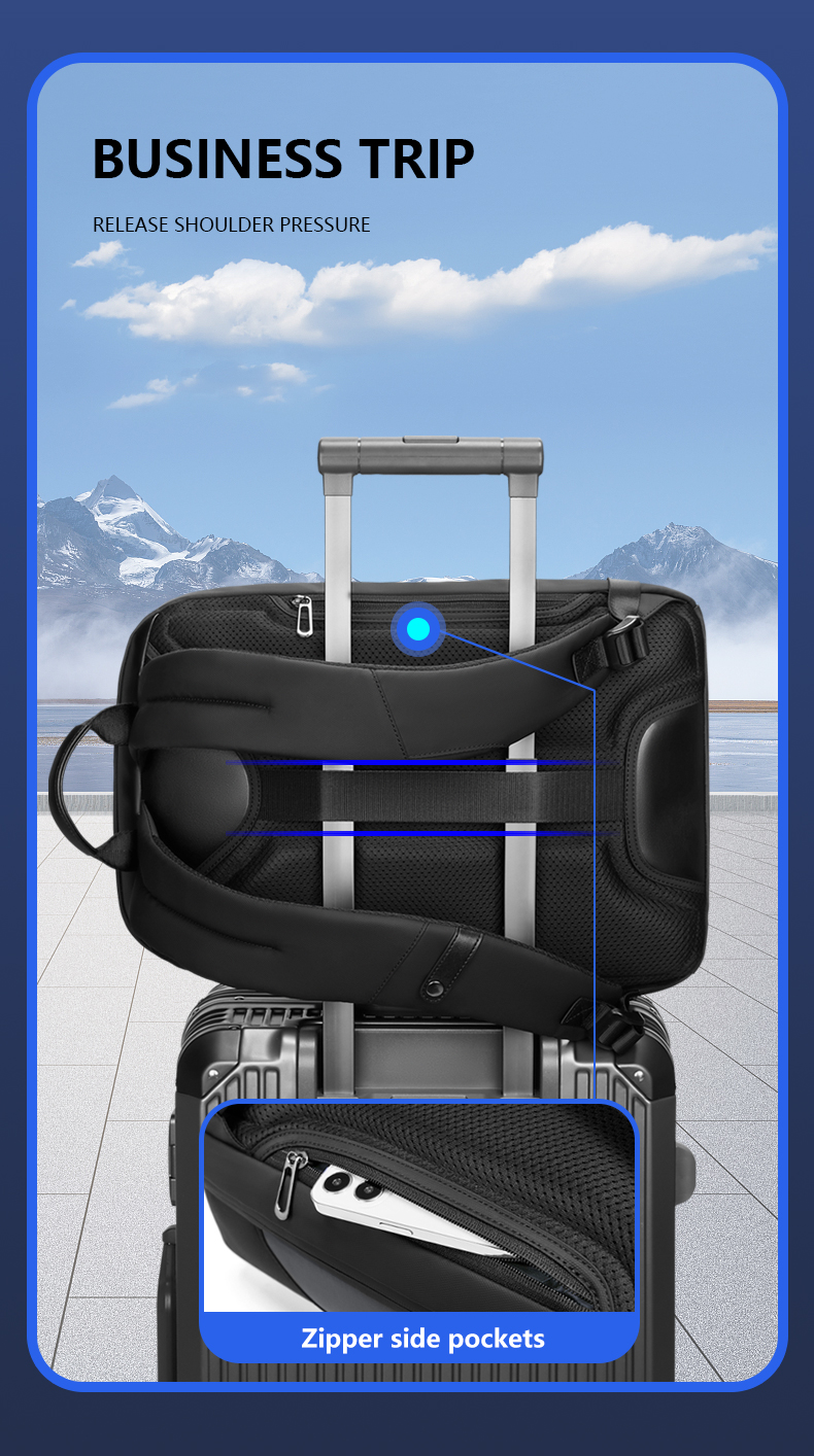Customization Travel Men'S Waterproof Business Backpack 20-35 Litre