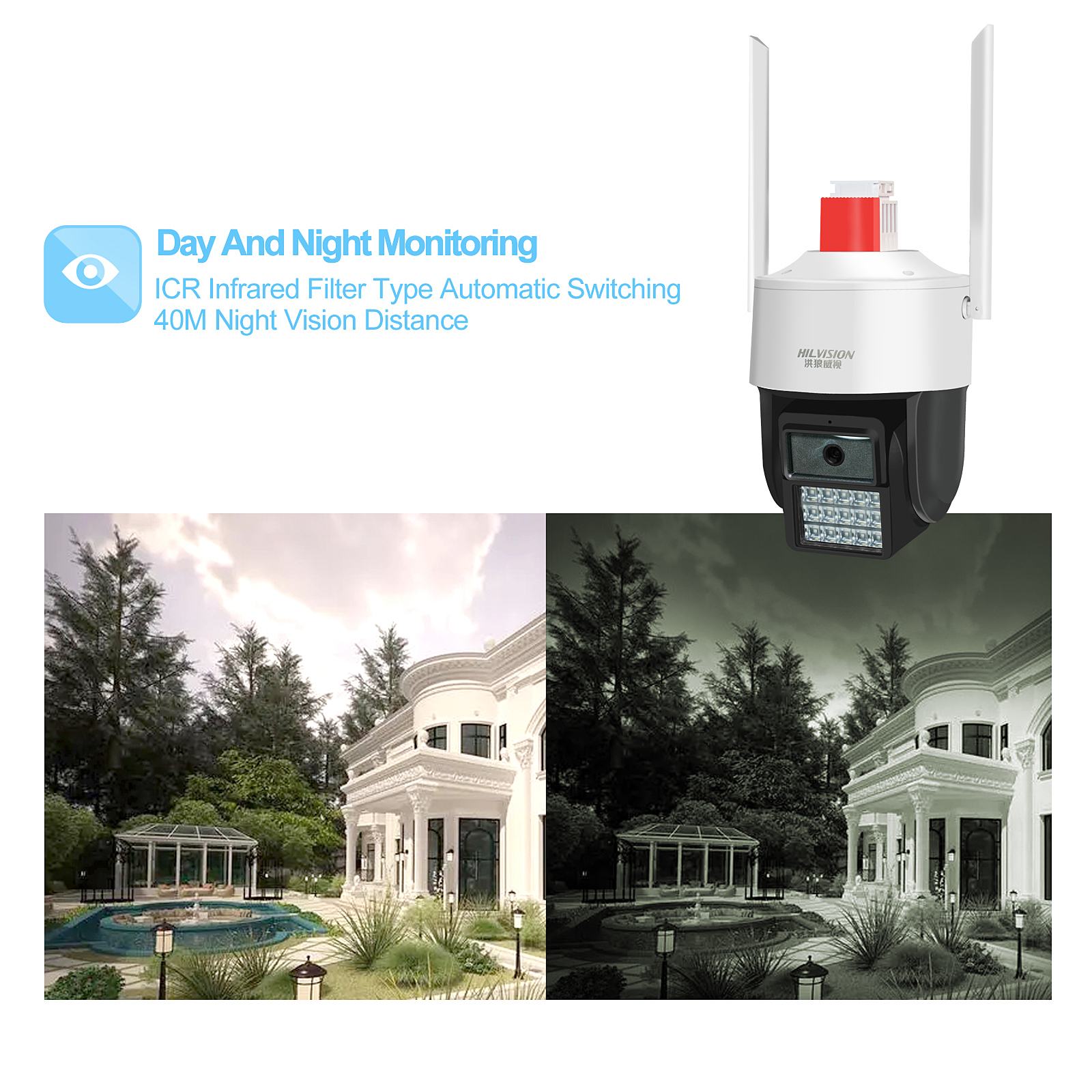 Performance C2430TD-10G WIFI 5 inch Outdoor Waterproof Webcam with 512GB SD Card Support