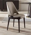 High Back Banquet 111cm Brown Pu Leather Dining Chairs