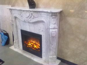 Quality White marble fireplace mantel wholesale