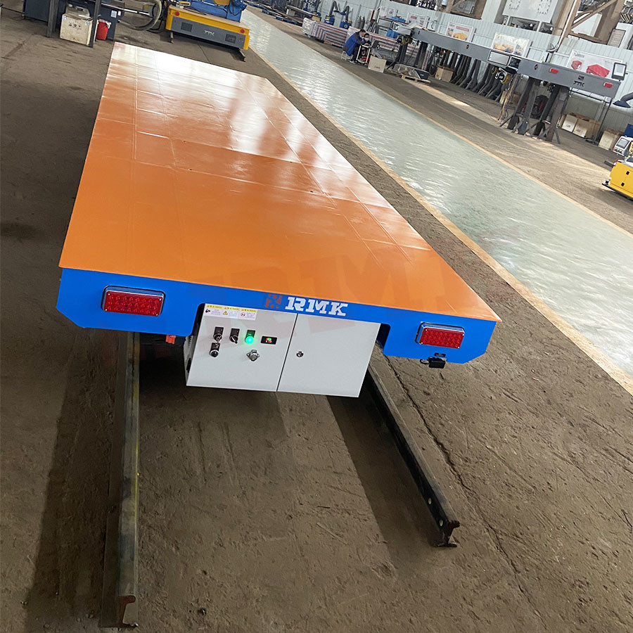 Heavy Load 10 Tons Steel Pipes PLC Program Electric Rail Transport Cart