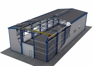 Quality Prefabricated Steel Structures Factory Building With Sandwich Panel Roof wholesale