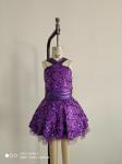 Kids Dance Tights Exotic Dancewear Purple Color For Party