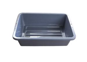 Quality Grey Non Collapsible Plastic Luggage Airport Search Tote Tray For Airport Or Restaurant wholesale