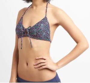Quality Print Tie Bralette Bikini Top wholesale