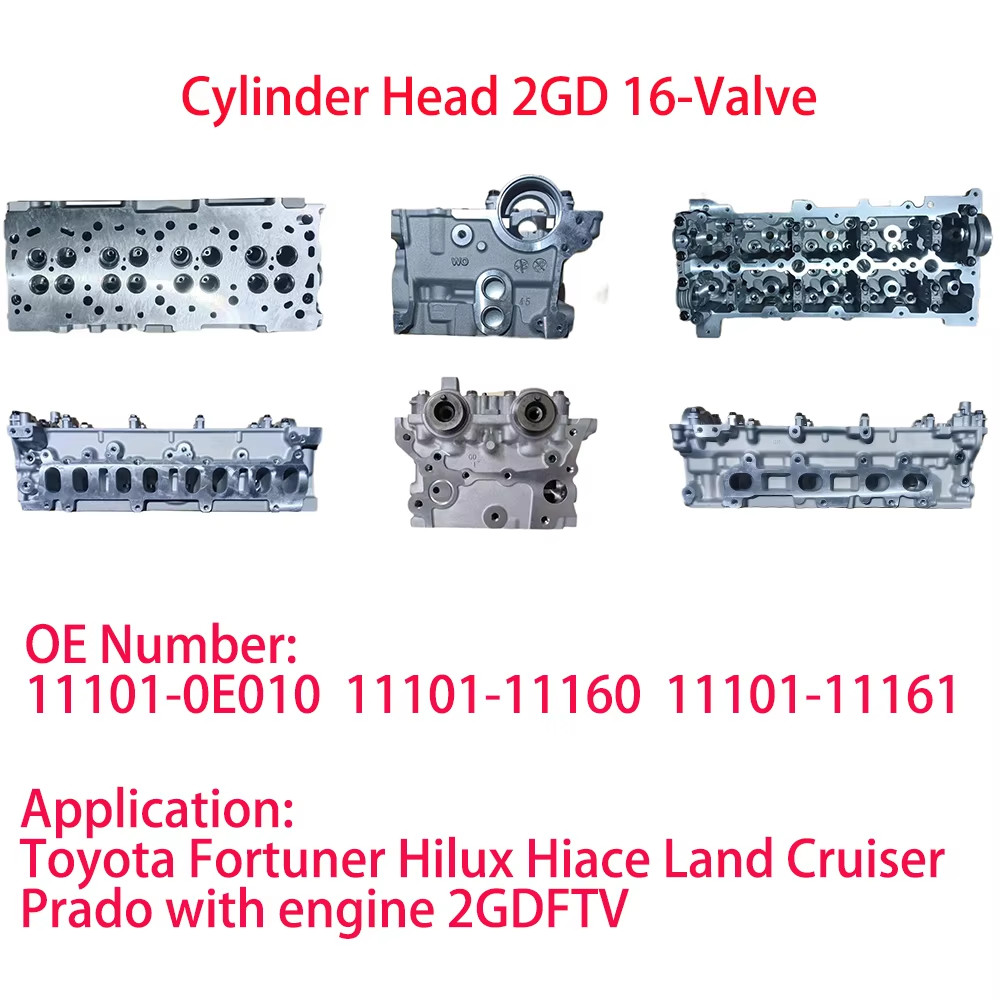 Auto Engine Parts Toyo-ta Hilux 2.4 Cylinder Heads 2002 Toyo-ta Cam-ry 2.4l Cylinder Head TOYO-TA ENGINE 2.4L 2GD Cylinder Heads
