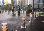 Pedestrian Street Pneumatic Bollards , Remote Control Parking Bollards